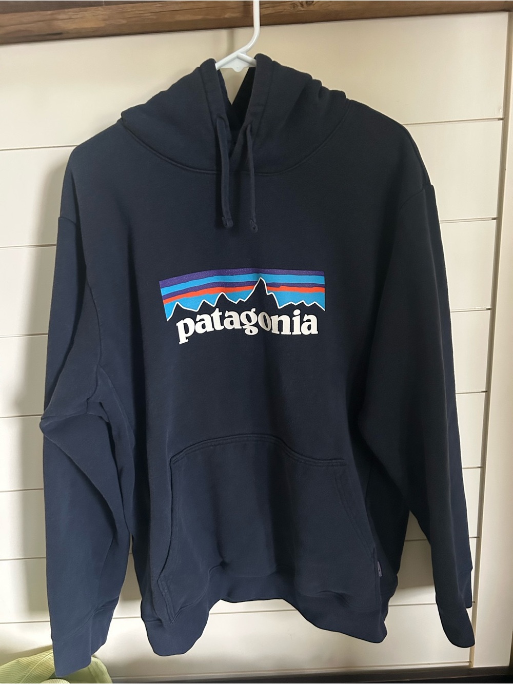 Patagonia Men's Navy Logo Hoodie